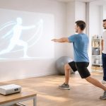 découvrez des exercices de rééducation kiné innovants projetés au mur grâce au mini vidéoprojecteur epson, alliant technologie et efficacité pour un suivi optimal.