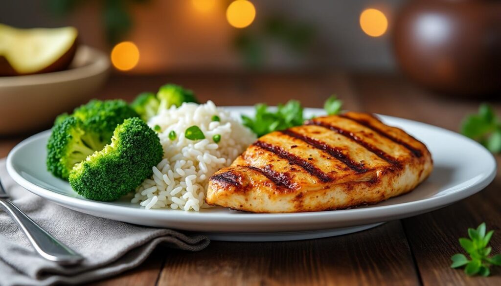 découvrez comment le riz, le poulet et le brocolis forment un menu de musculation idéal, facile à préparer et parfait pour optimiser votre récupération après l’entraînement.
